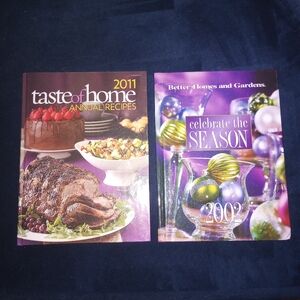 Better homes & gardens 2002 Plus taste Of home christmas cookbooks